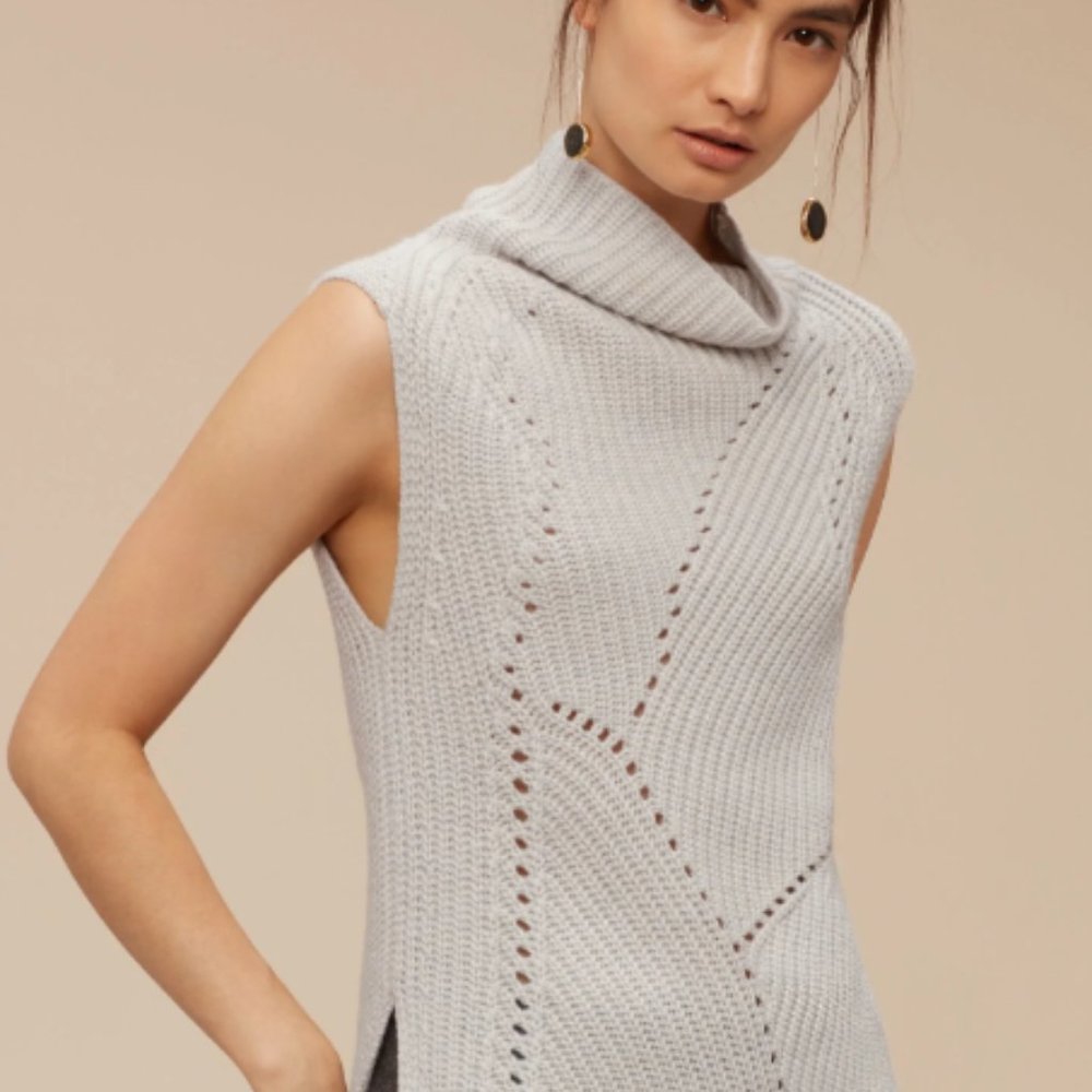 Aritzia Wilfred Durandal Sweater Vest 100% Merino Wool